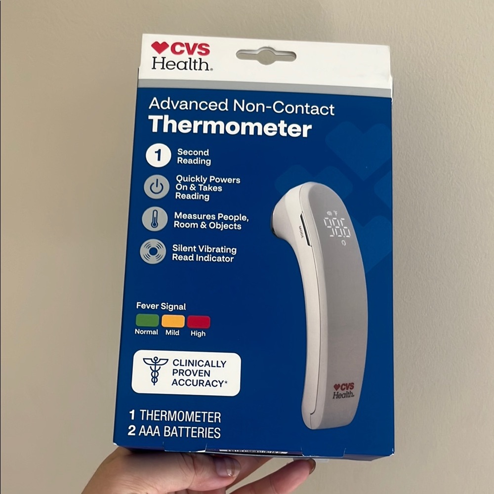 CVS advanced Non-Contact Thermometer second reading new in box From USA